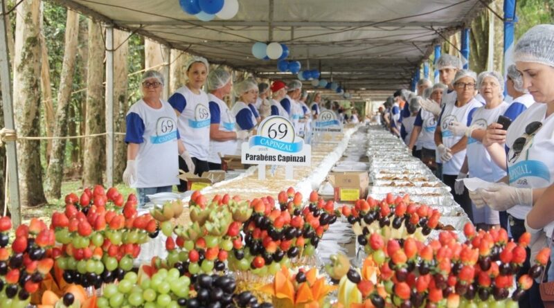 Festa dos 69 anos de Capinzal atraiu um público muito grande à Área de Lazer