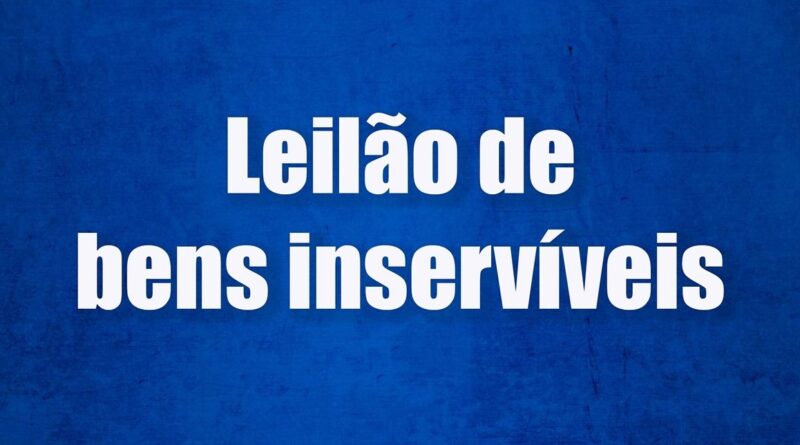 O leilão será realizado no plenário da Câmara de Vereadores, a partir das 08h.