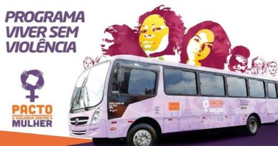 O objetivo da volta do veículo no município é debater os direitos femininos e combater a violência doméstica.