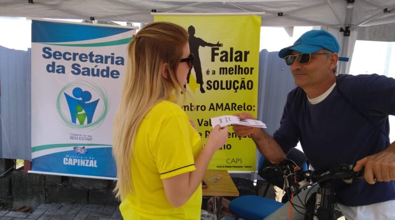 O objetivo foi chamar a atenção para as ações de prevenção ao suicídio.