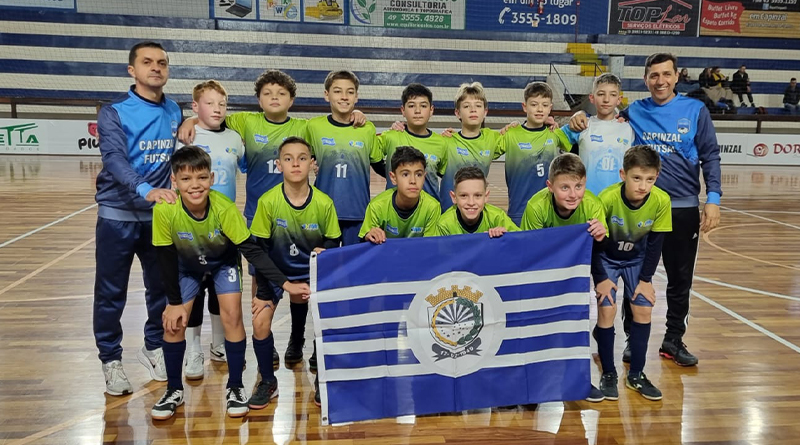 Equipe do Futsal Sub-12 da Fundação Municipal de Esportes de Capinzal se destaca na Liga Catarinense